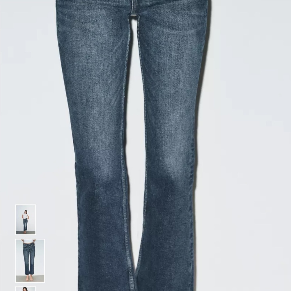 Zara Crop Flare High Waisted Jeans